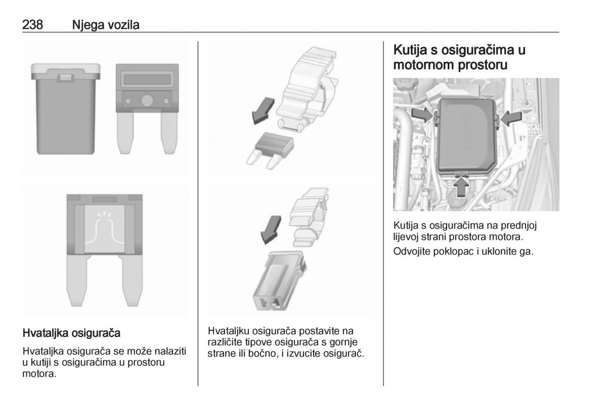 Opel Astra K V 5 vlasnicko uputstvo / page 240