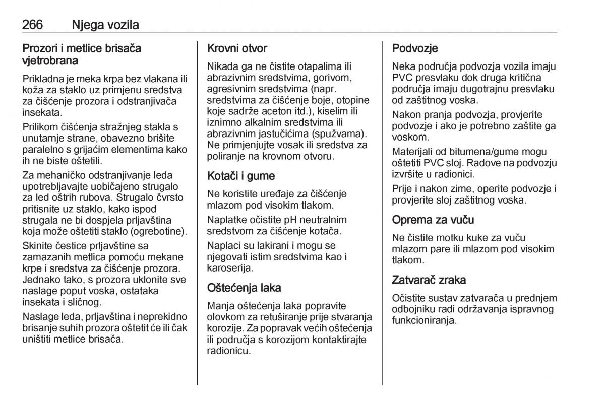 Opel Astra K V 5 vlasnicko uputstvo / page 268