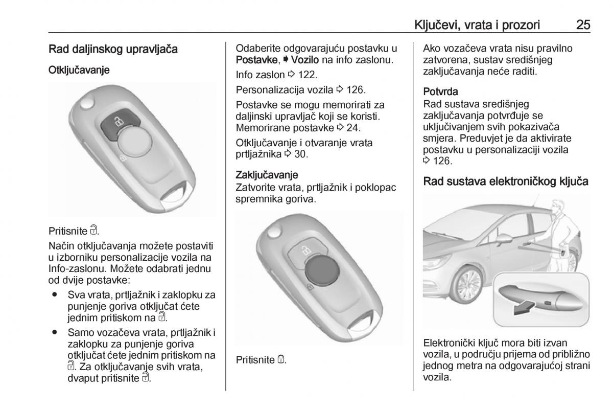 Opel Astra K V 5 vlasnicko uputstvo / page 27