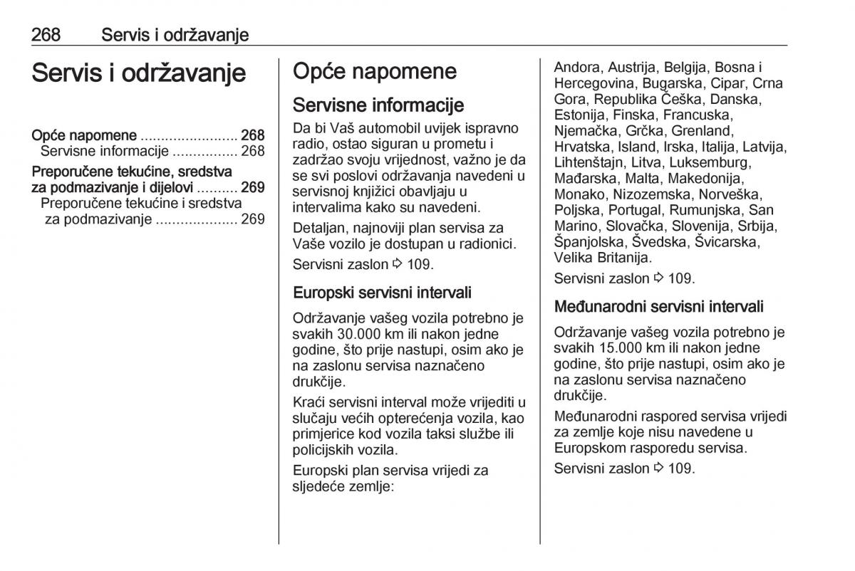 Opel Astra K V 5 vlasnicko uputstvo / page 270