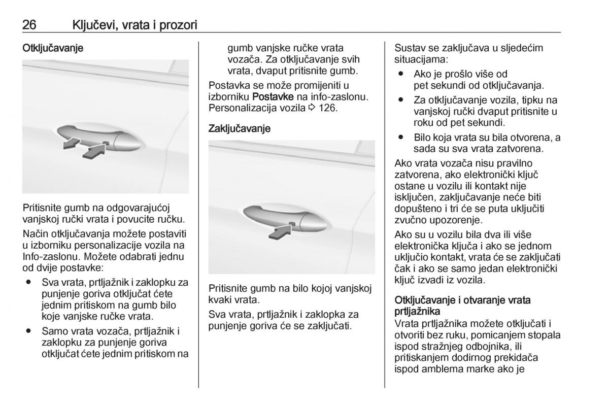 Opel Astra K V 5 vlasnicko uputstvo / page 28