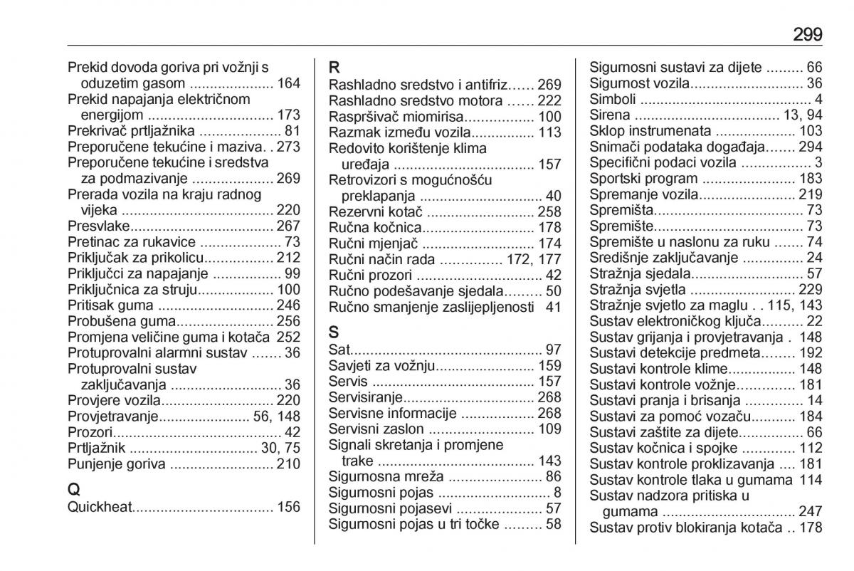 Opel Astra K V 5 vlasnicko uputstvo / page 301