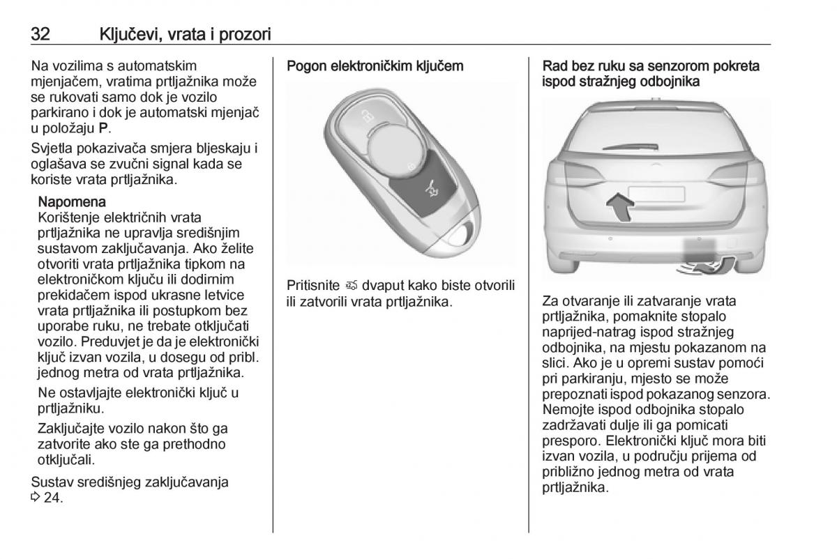 Opel Astra K V 5 vlasnicko uputstvo / page 34