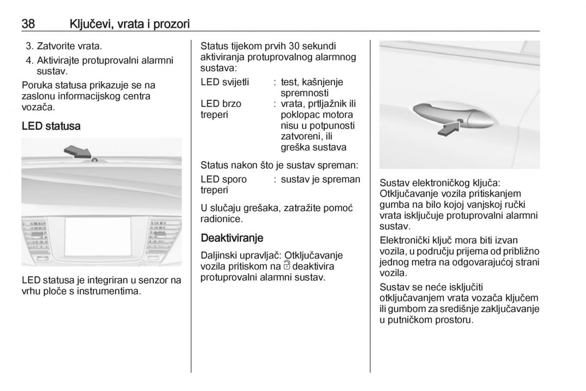 Opel Astra K V 5 vlasnicko uputstvo / page 40