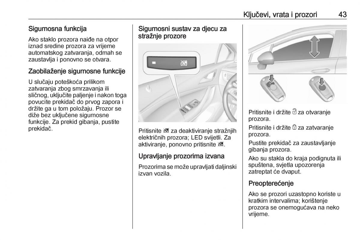 Opel Astra K V 5 vlasnicko uputstvo / page 45