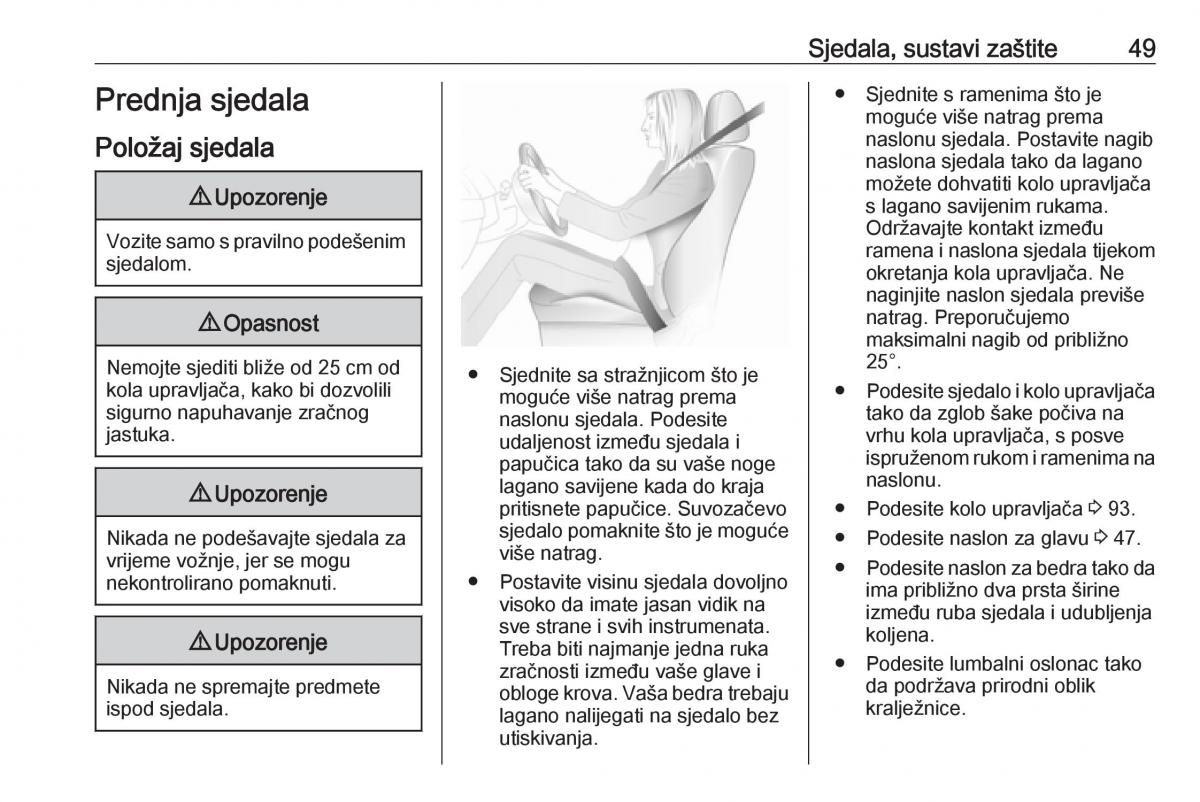 Opel Astra K V 5 vlasnicko uputstvo / page 51