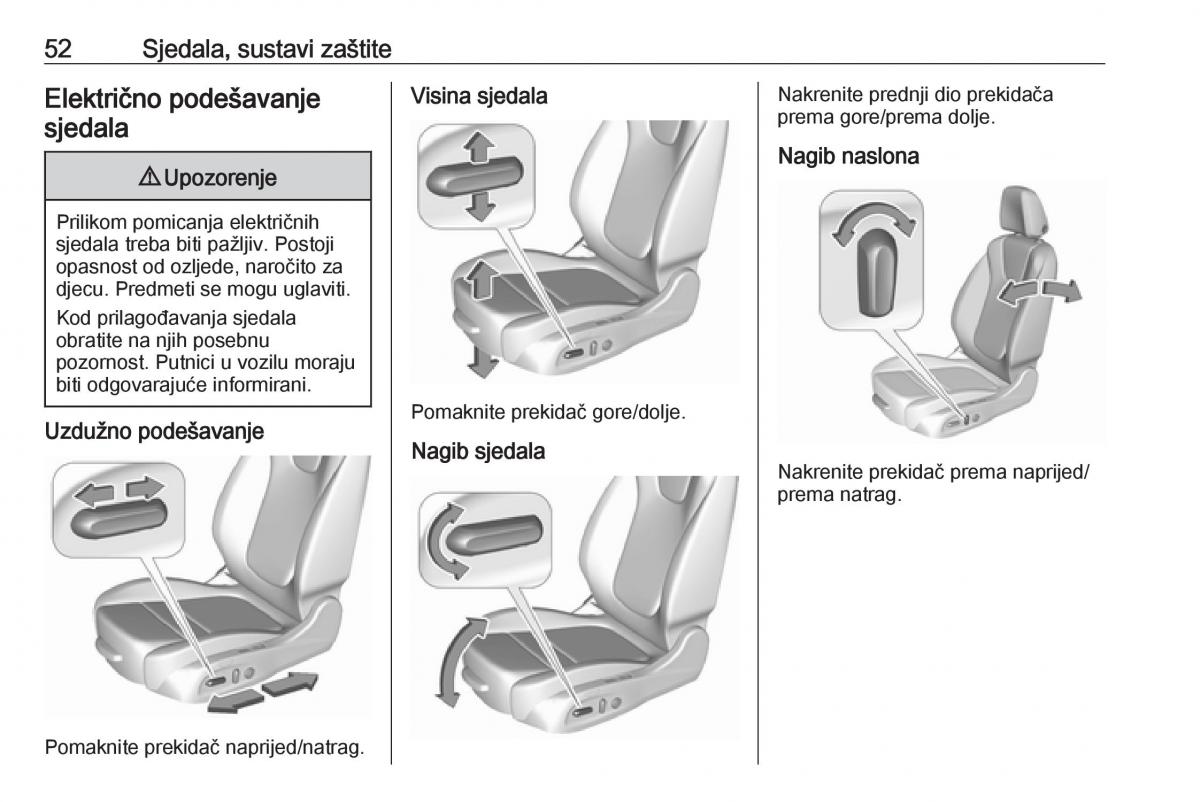 Opel Astra K V 5 vlasnicko uputstvo / page 54