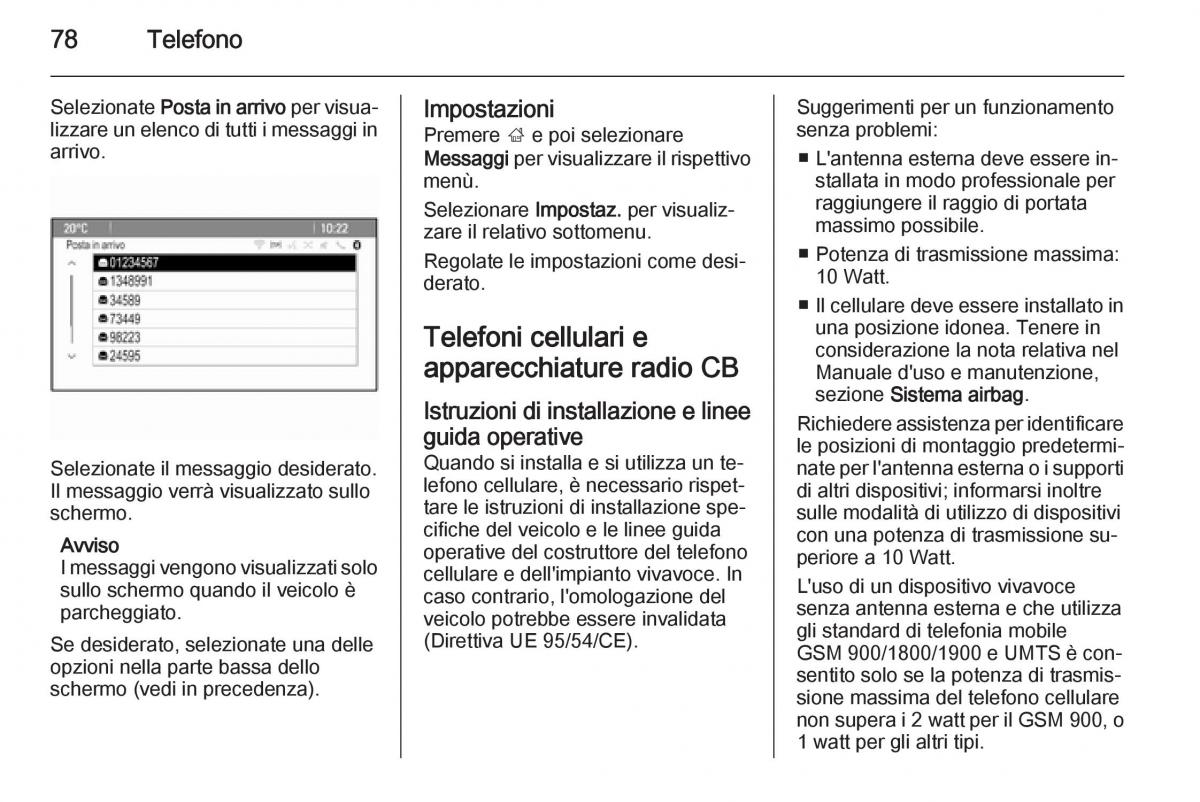 Opel Astra K V 5 manuale del proprietario / page 78