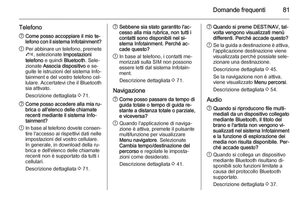 Opel Astra K V 5 manuale del proprietario / page 81