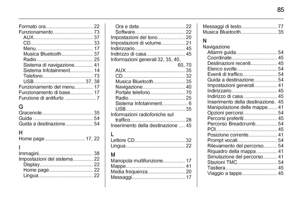 Opel Astra K V 5 manuale del proprietario / page 85