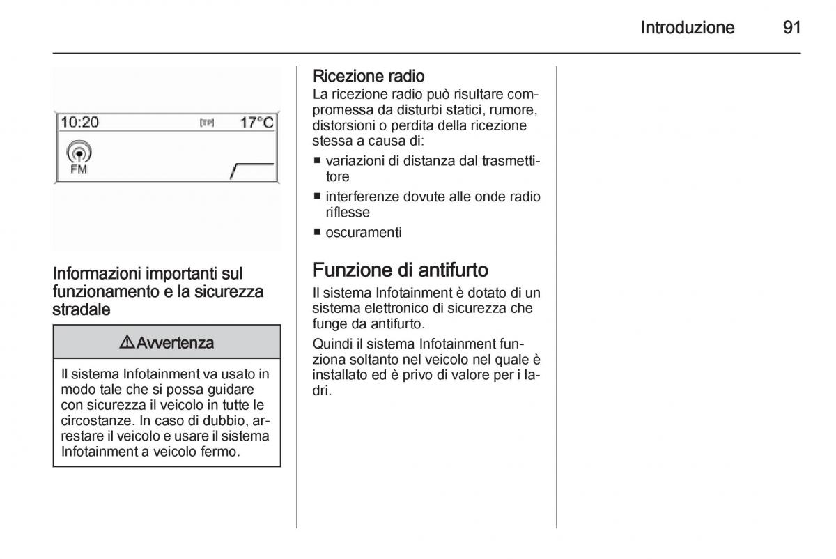 Opel Astra K V 5 manuale del proprietario / page 91