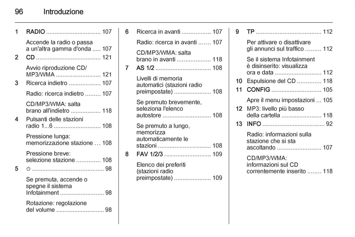 Opel Astra K V 5 manuale del proprietario / page 96