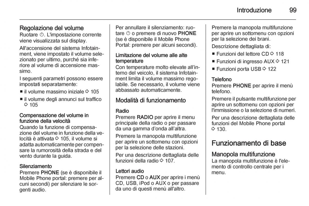 Opel Astra K V 5 manuale del proprietario / page 99