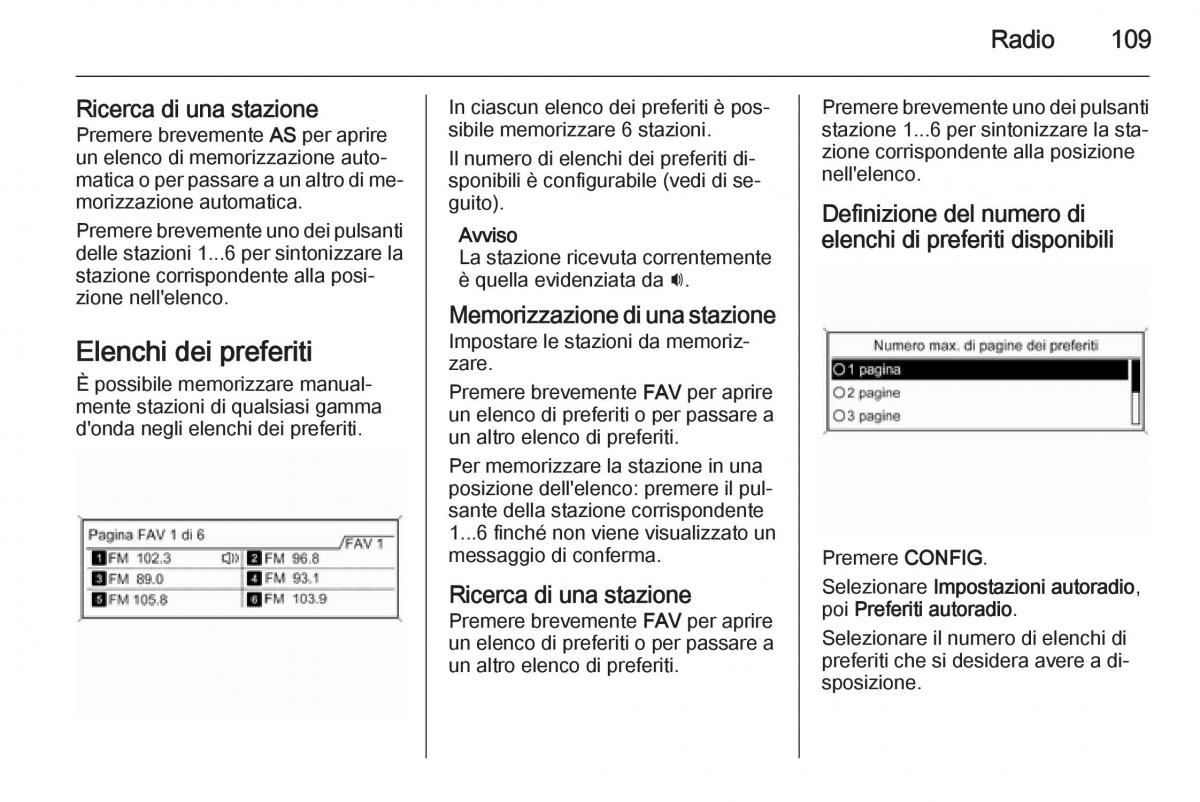 Opel Astra K V 5 manuale del proprietario / page 109