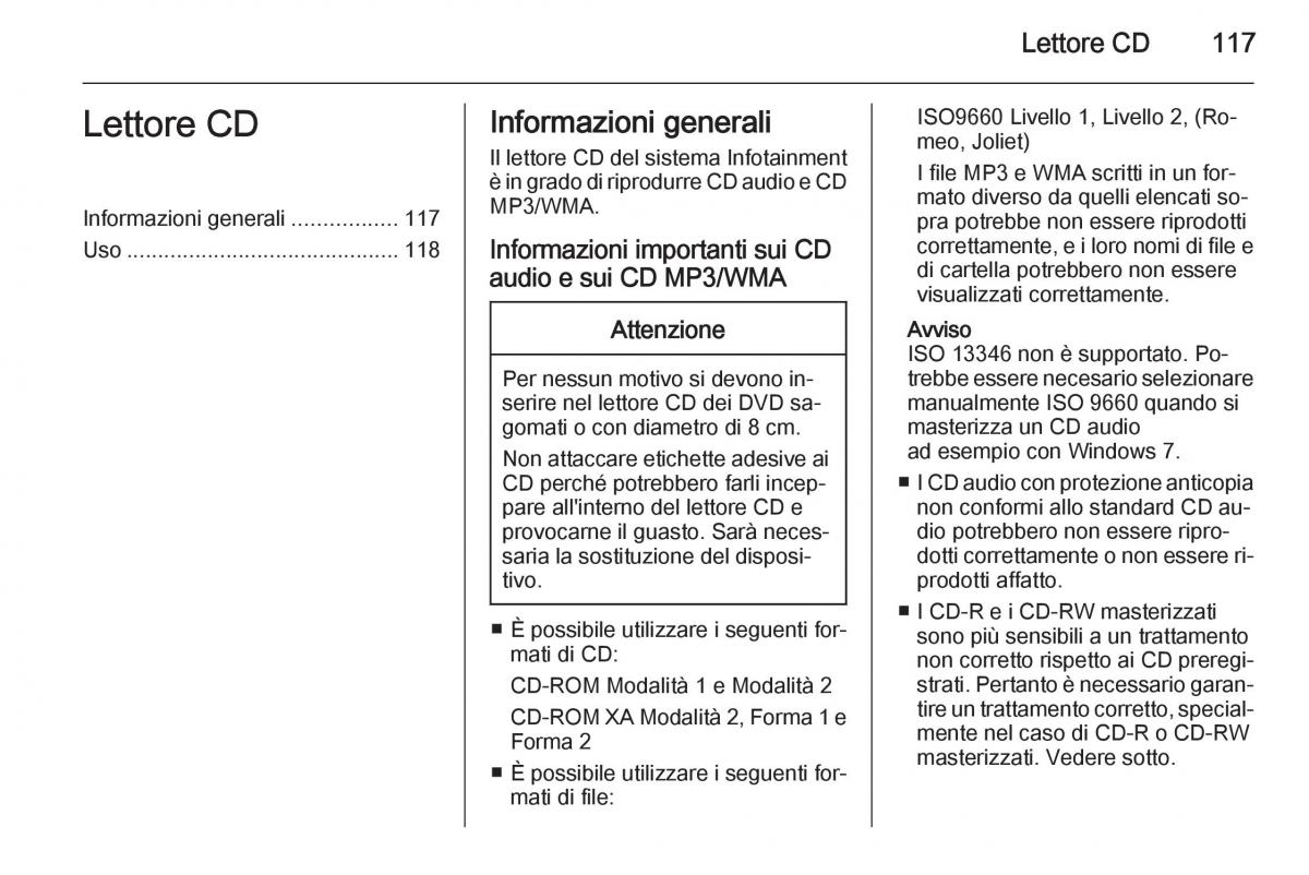 Opel Astra K V 5 manuale del proprietario / page 117