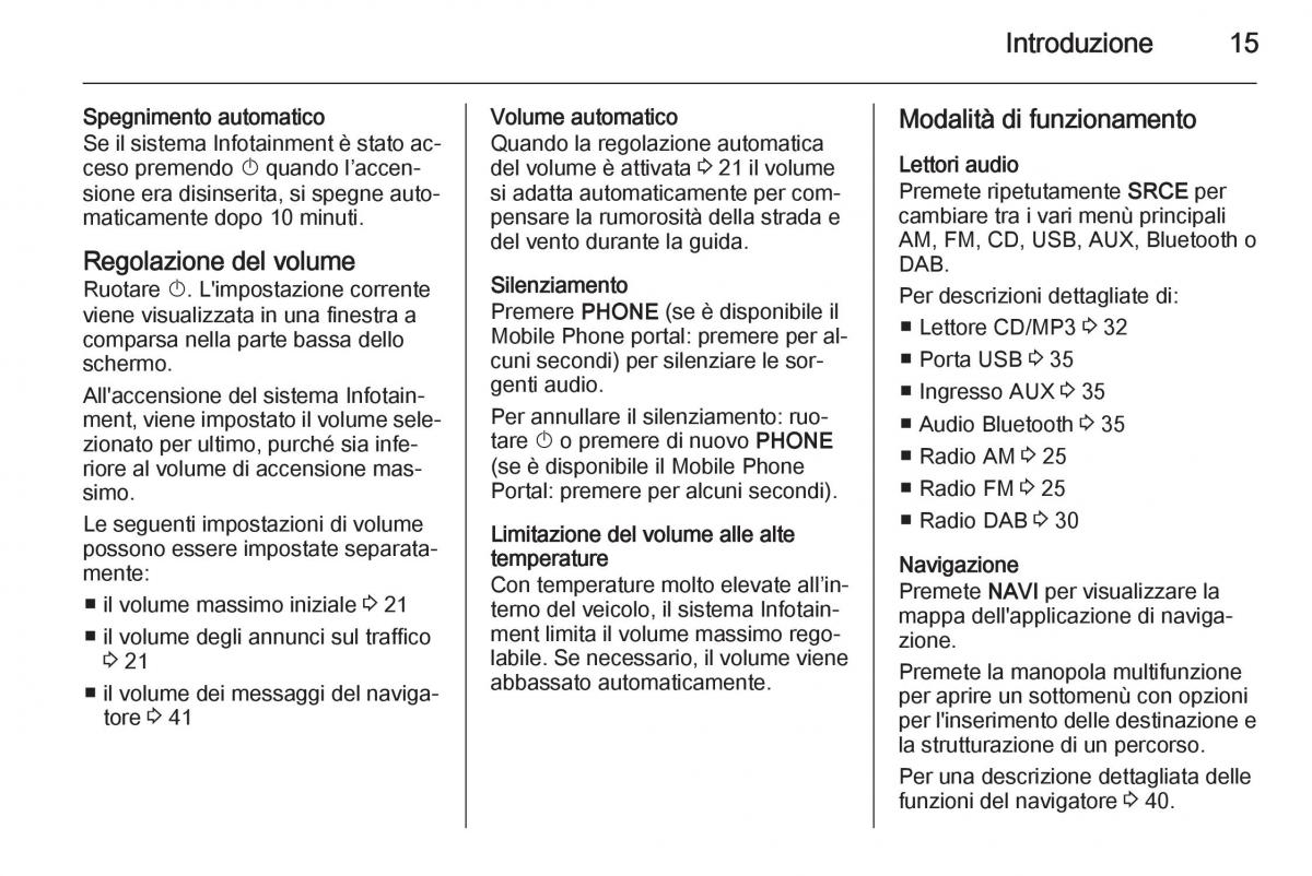 Opel Astra K V 5 manuale del proprietario / page 15