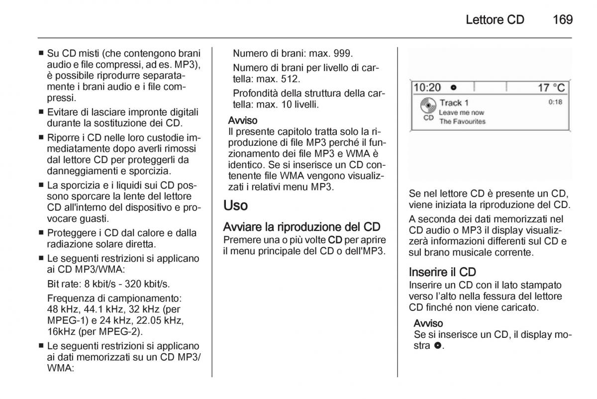 Opel Astra K V 5 manuale del proprietario / page 169