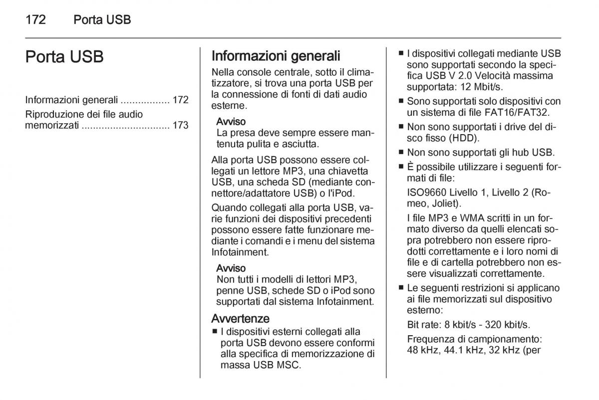 Opel Astra K V 5 manuale del proprietario / page 172