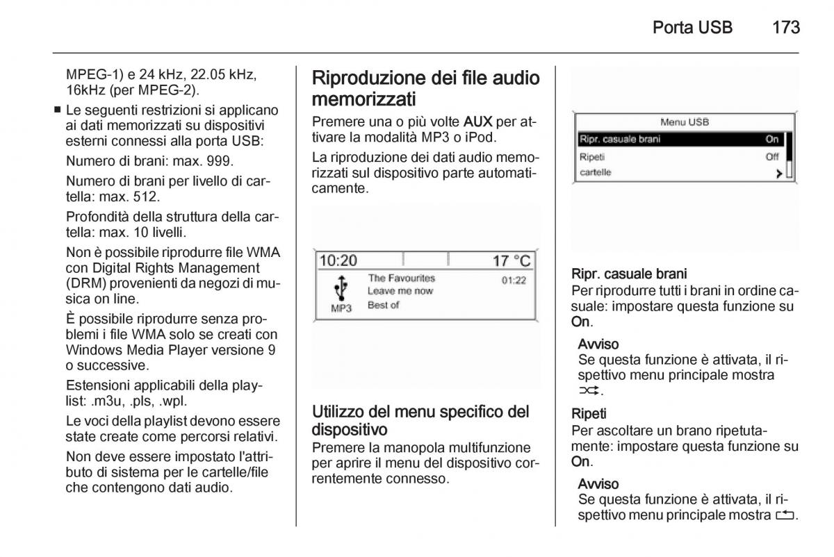 Opel Astra K V 5 manuale del proprietario / page 173