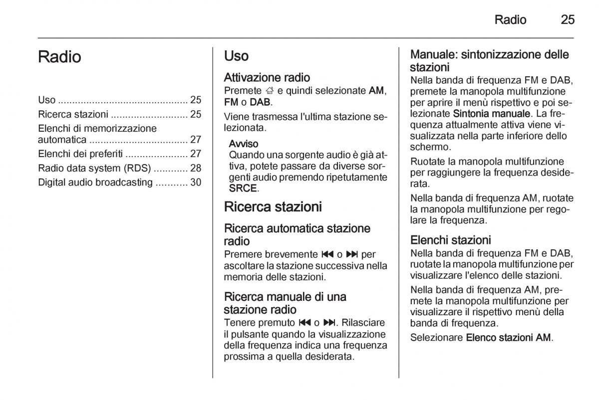 Opel Astra K V 5 manuale del proprietario / page 25