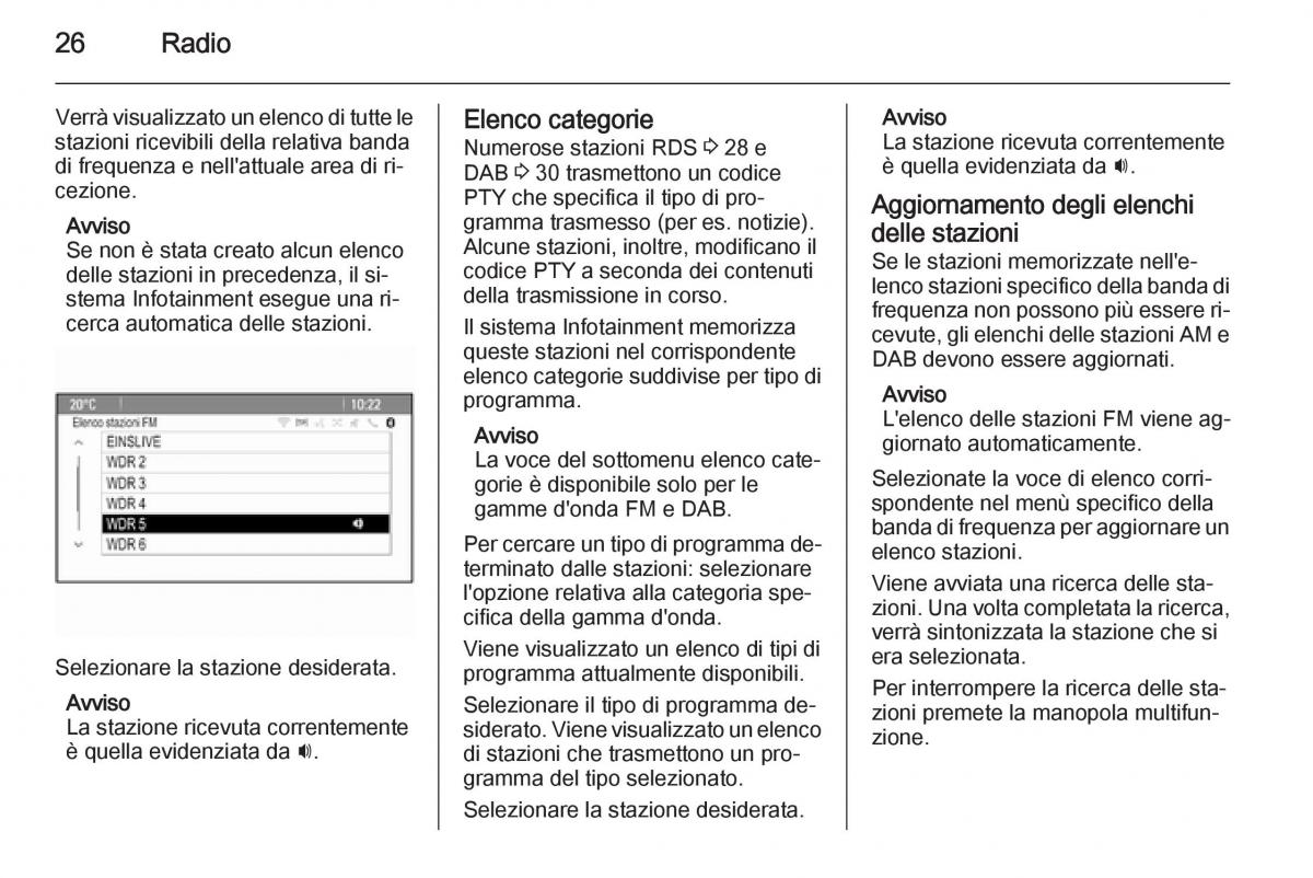 Opel Astra K V 5 manuale del proprietario / page 26