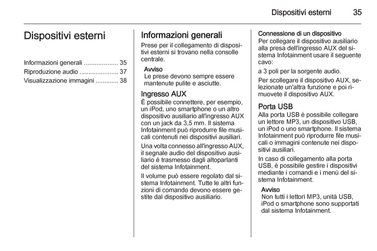 Opel Astra K V 5 manuale del proprietario / page 35