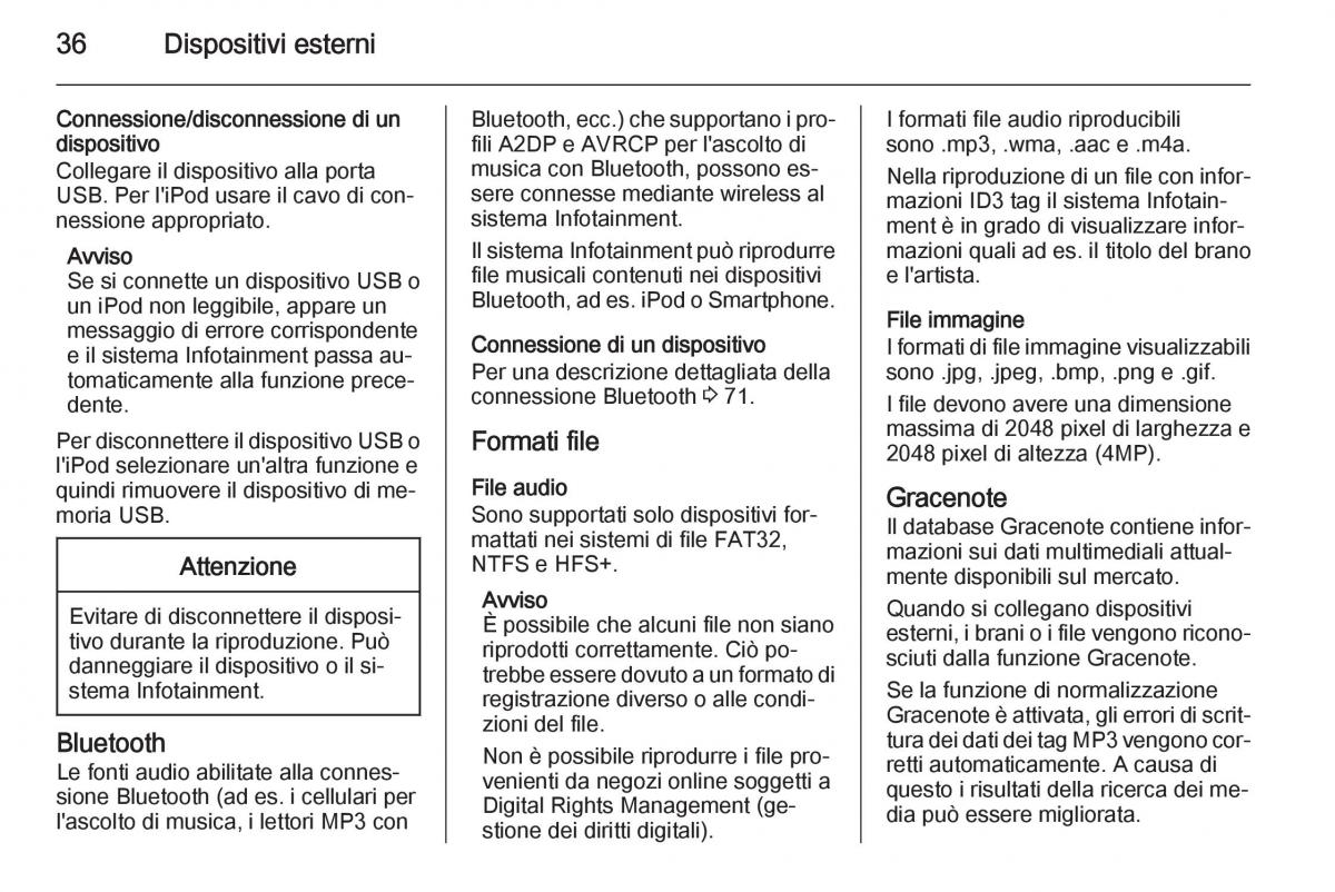 Opel Astra K V 5 manuale del proprietario / page 36