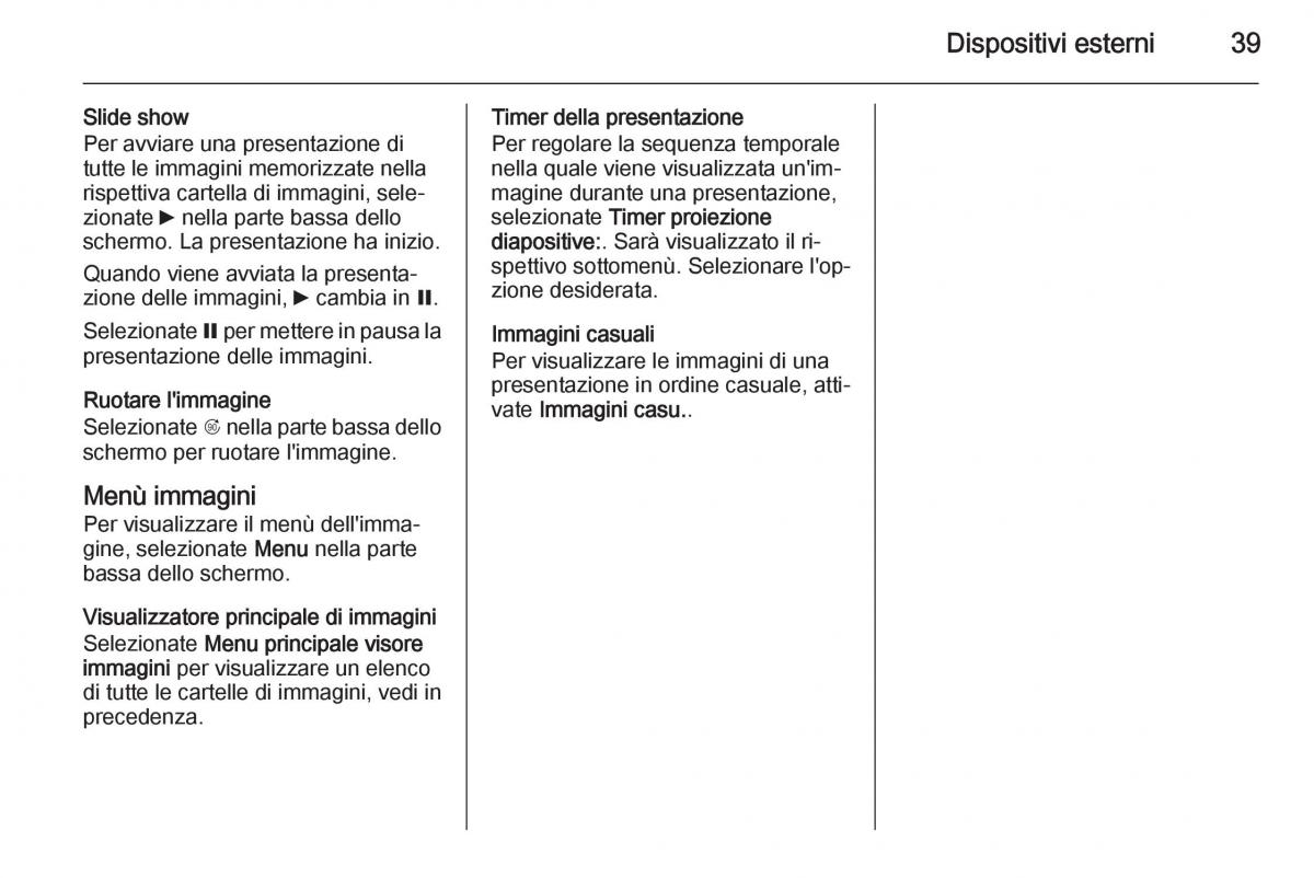 Opel Astra K V 5 manuale del proprietario / page 39