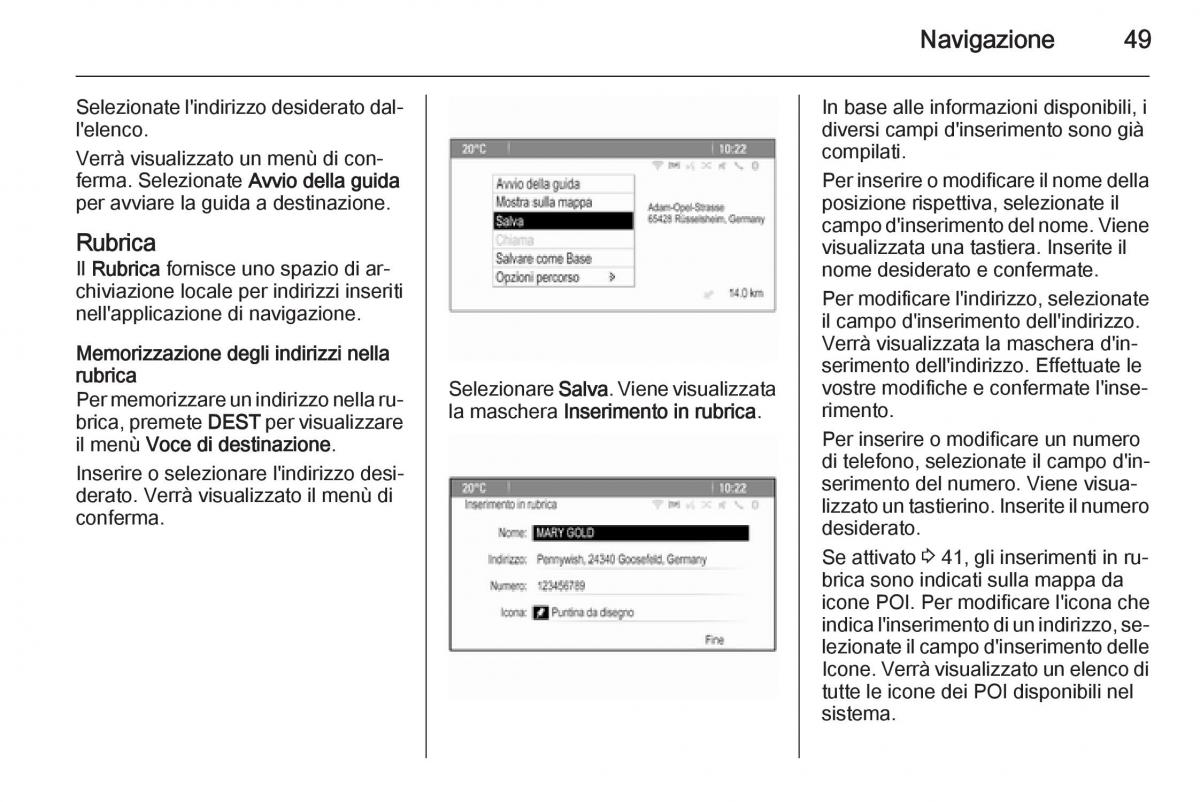 Opel Astra K V 5 manuale del proprietario / page 49