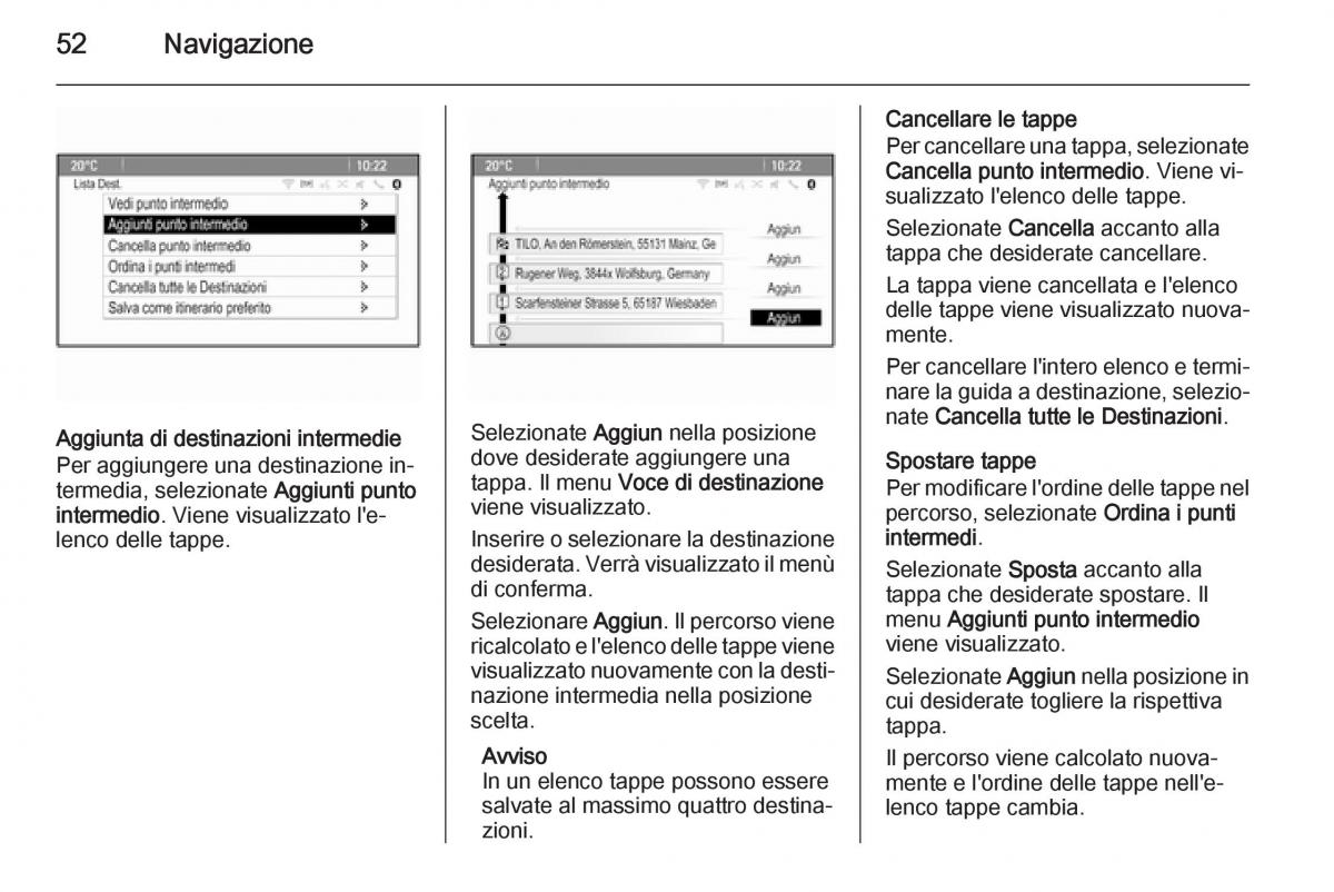 Opel Astra K V 5 manuale del proprietario / page 52