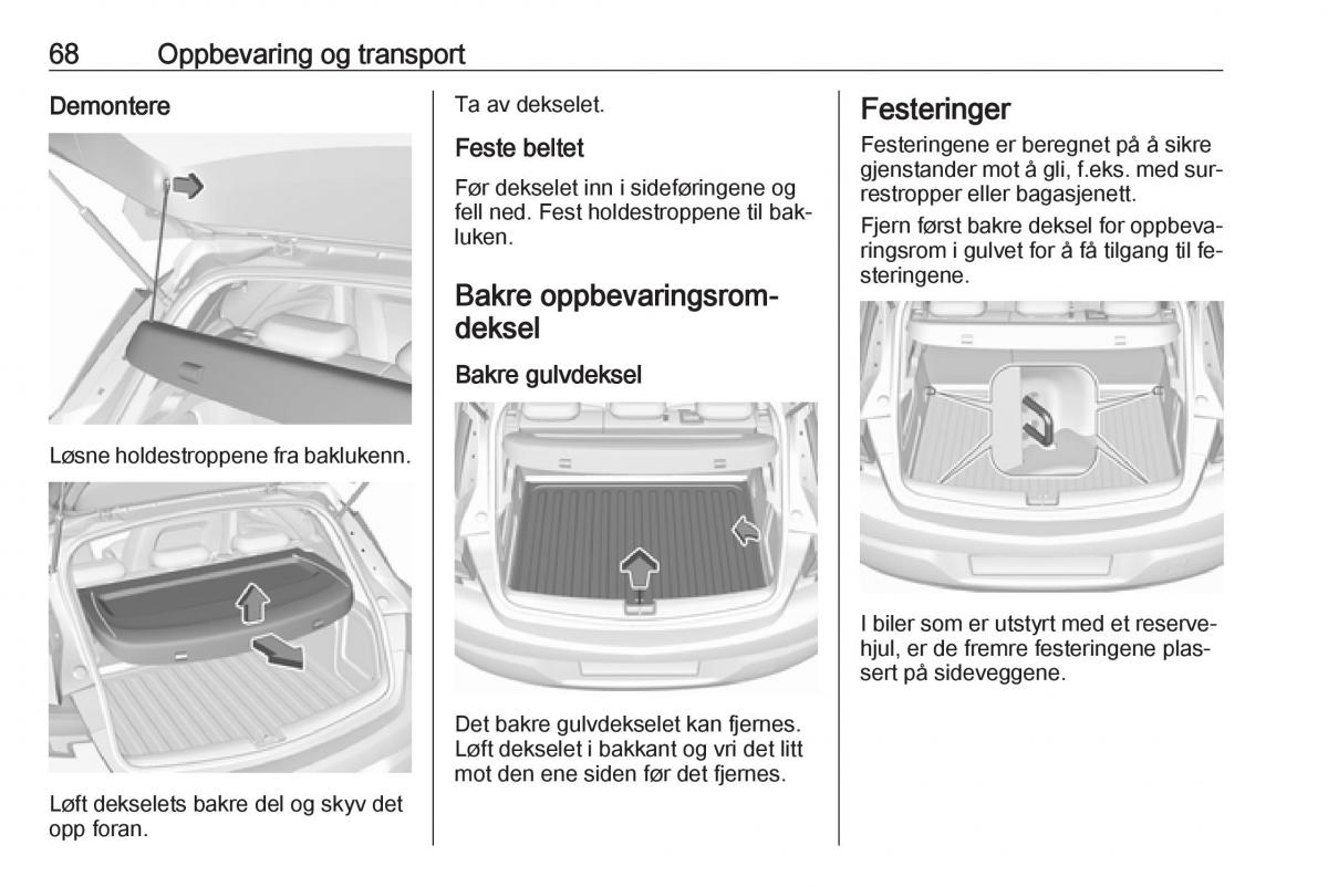 Opel Astra K V 5 bruksanvisningen / page 70