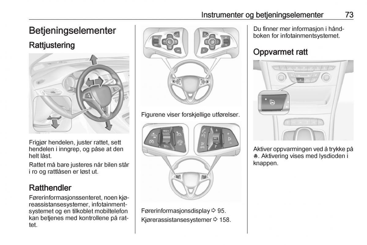 Opel Astra K V 5 bruksanvisningen / page 75