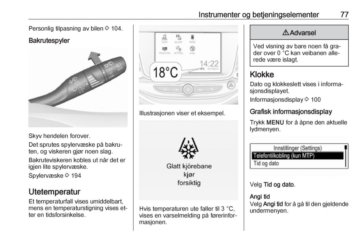 Opel Astra K V 5 bruksanvisningen / page 79