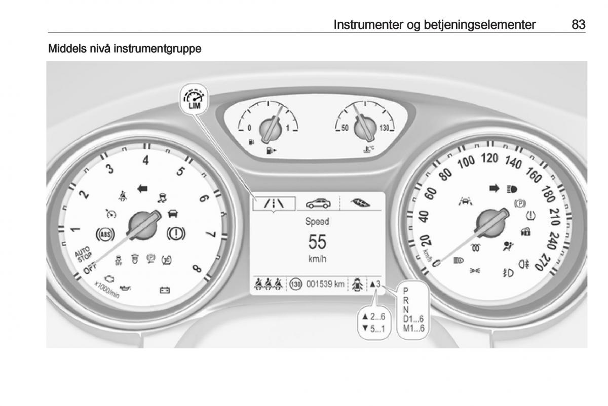 Opel Astra K V 5 bruksanvisningen / page 85