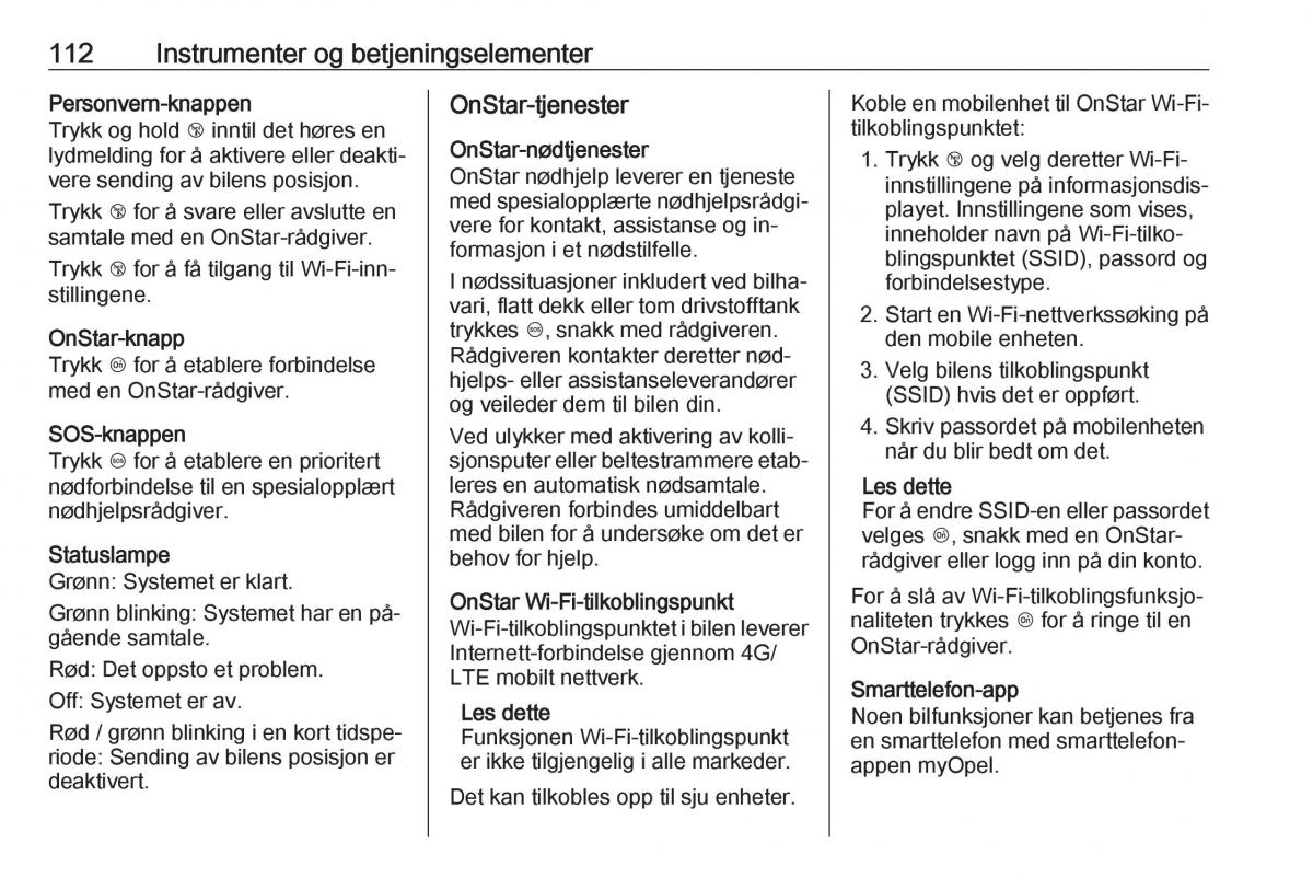 Opel Astra K V 5 bruksanvisningen / page 114