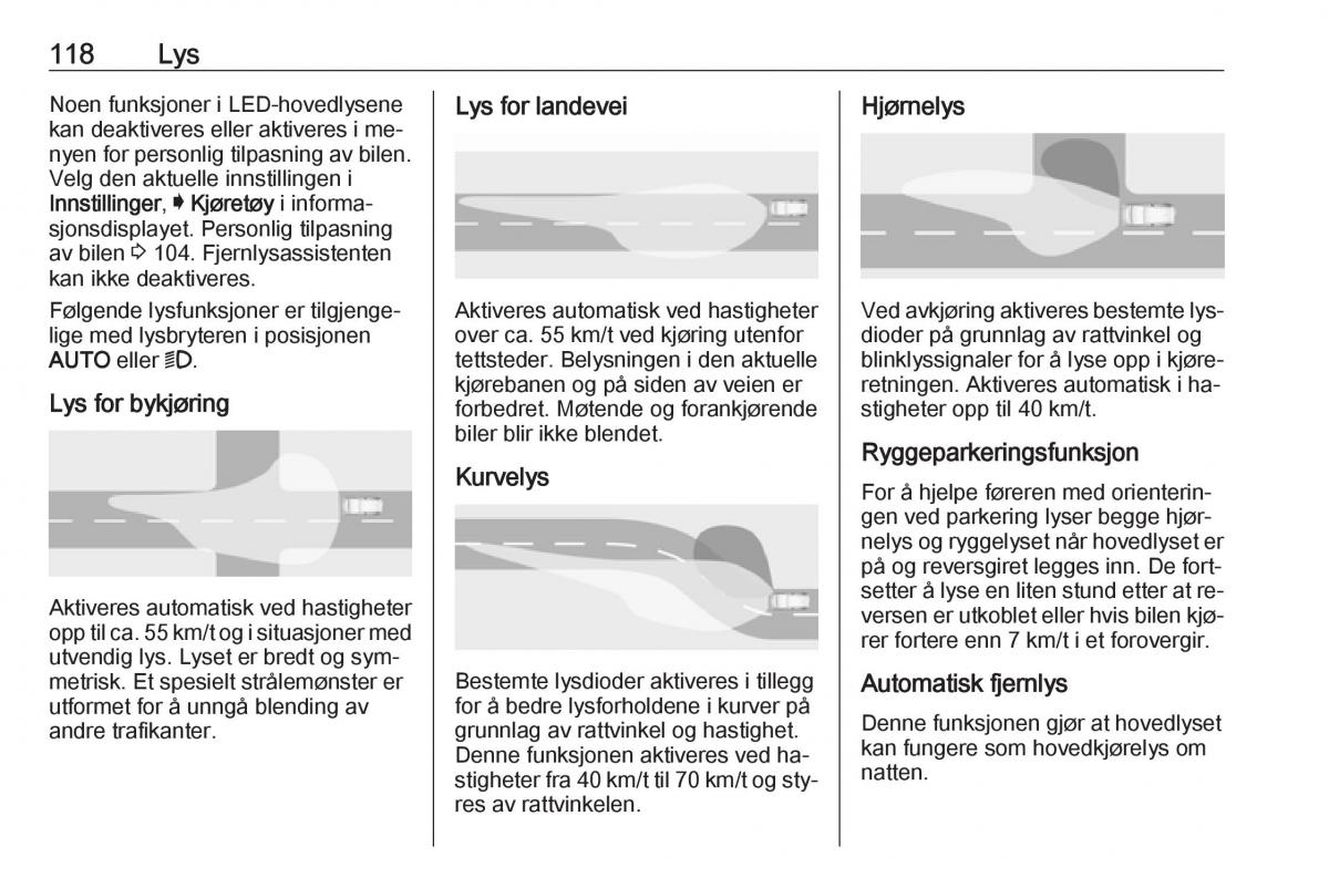 Opel Astra K V 5 bruksanvisningen / page 120