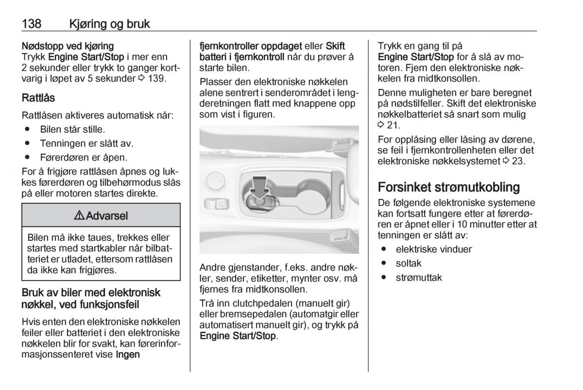 Opel Astra K V 5 bruksanvisningen / page 140