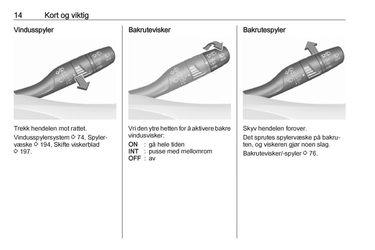 Opel Astra K V 5 bruksanvisningen / page 16