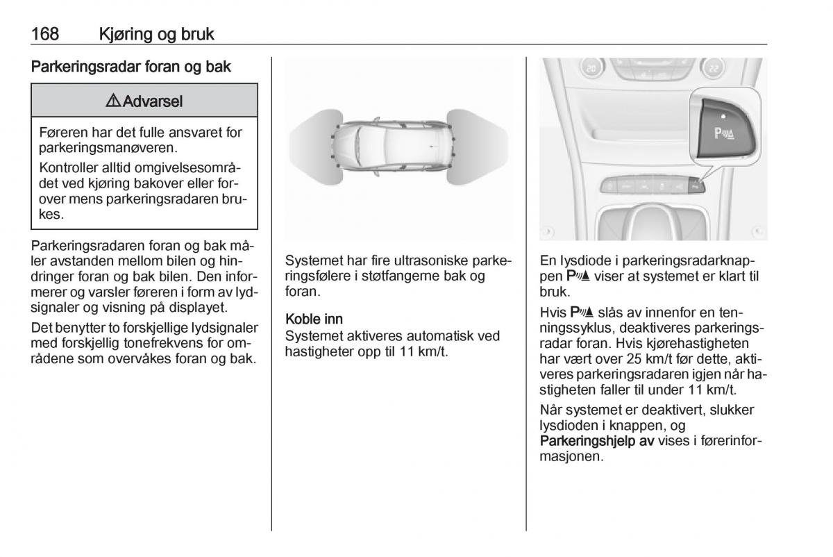 Opel Astra K V 5 bruksanvisningen / page 170