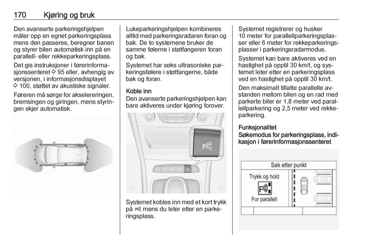 Opel Astra K V 5 bruksanvisningen / page 172