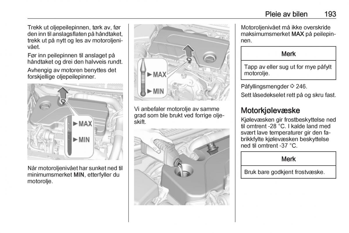 Opel Astra K V 5 bruksanvisningen / page 195