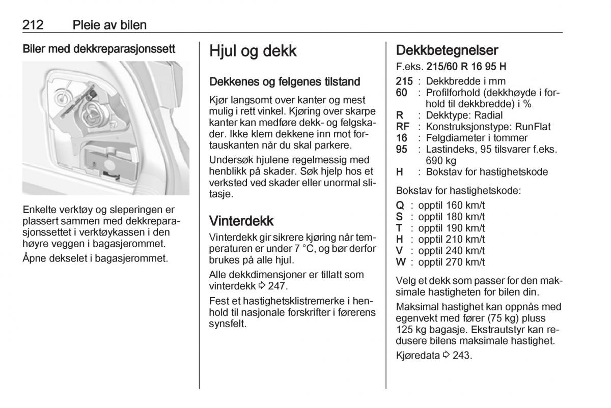 Opel Astra K V 5 bruksanvisningen / page 214