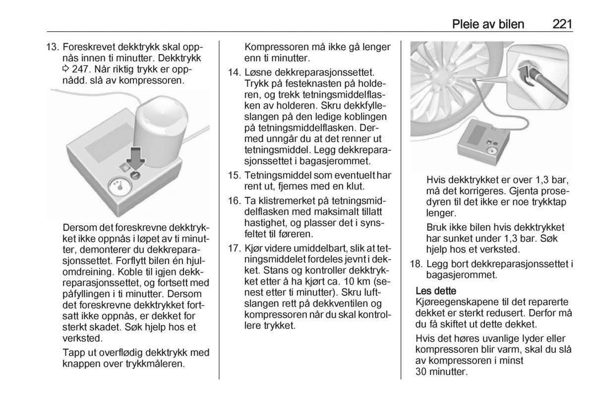 Opel Astra K V 5 bruksanvisningen / page 223