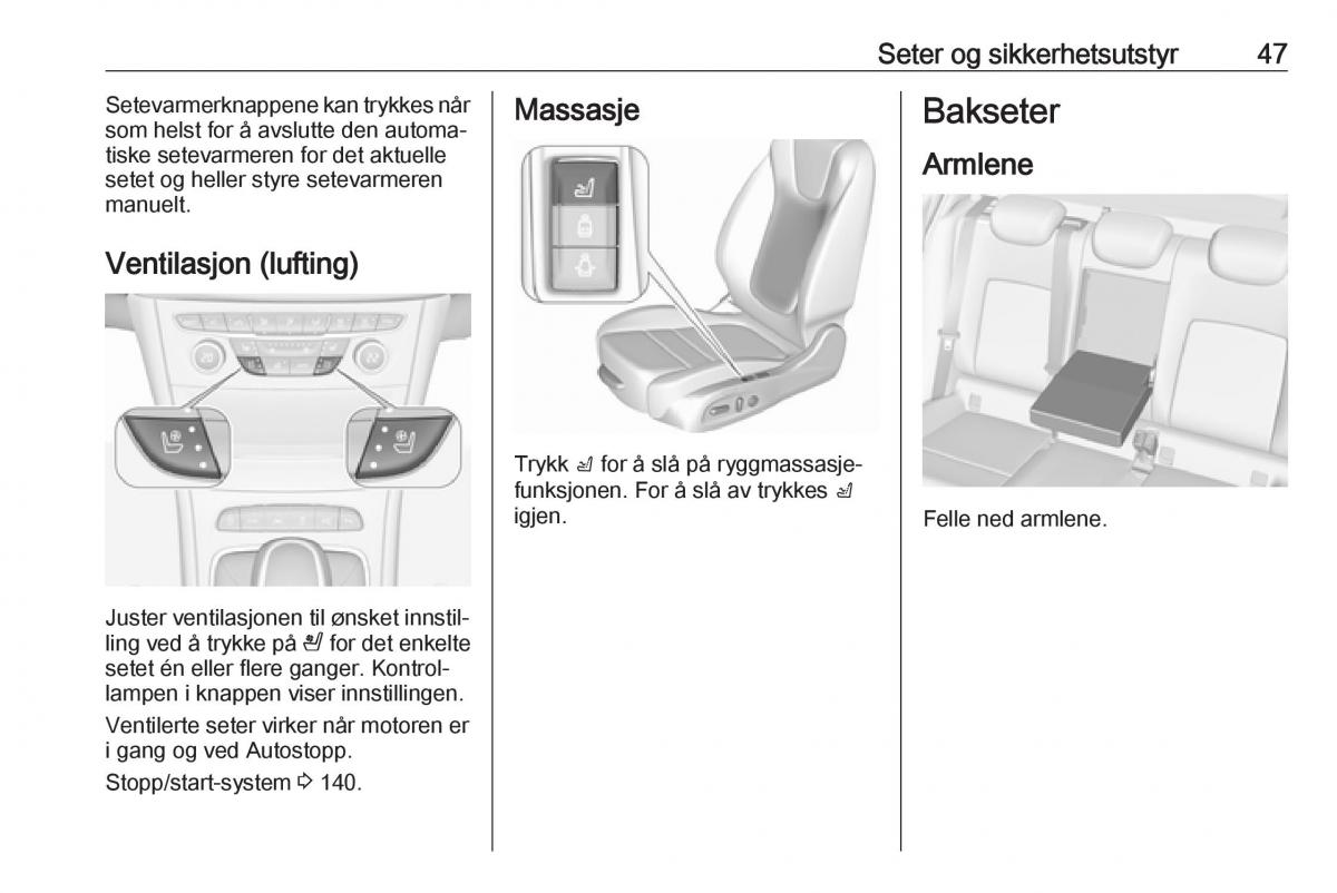 Opel Astra K V 5 bruksanvisningen / page 49