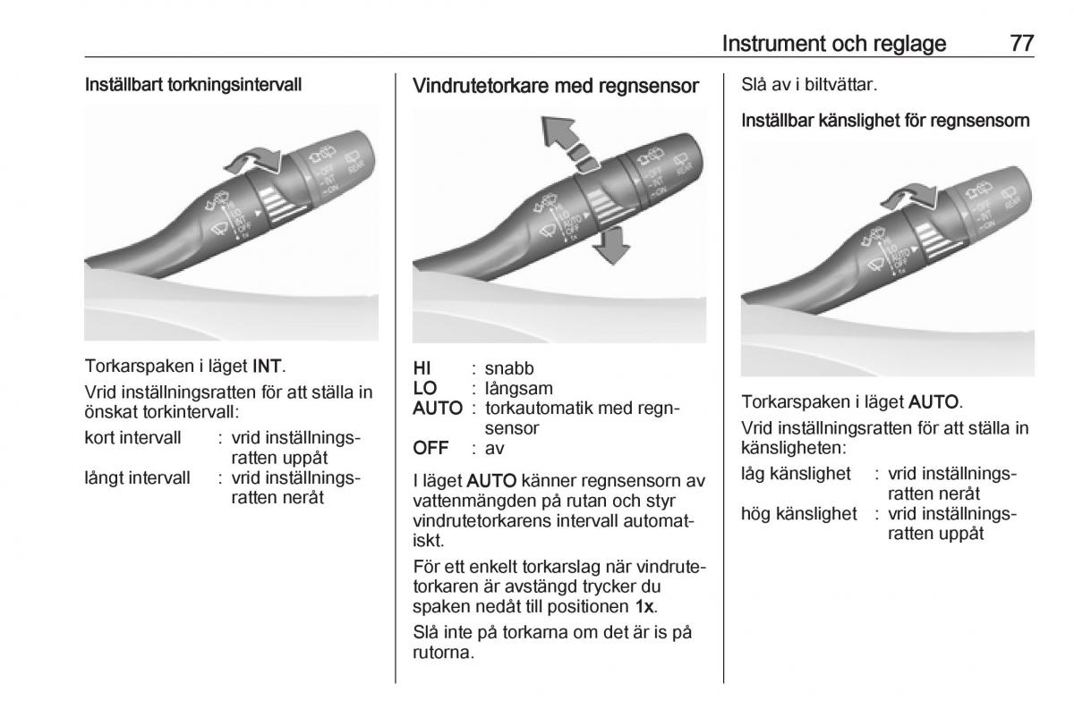 Opel Astra K V 5 instruktionsbok / page 79