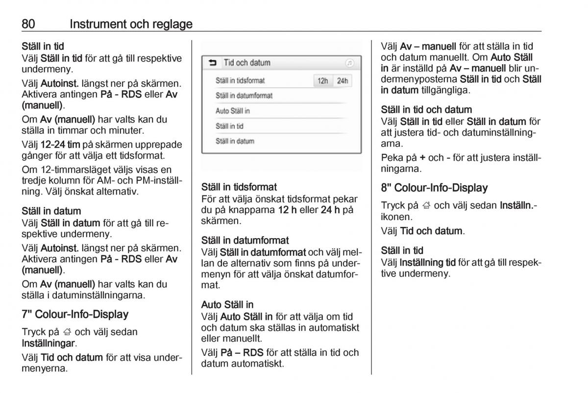 Opel Astra K V 5 instruktionsbok / page 82