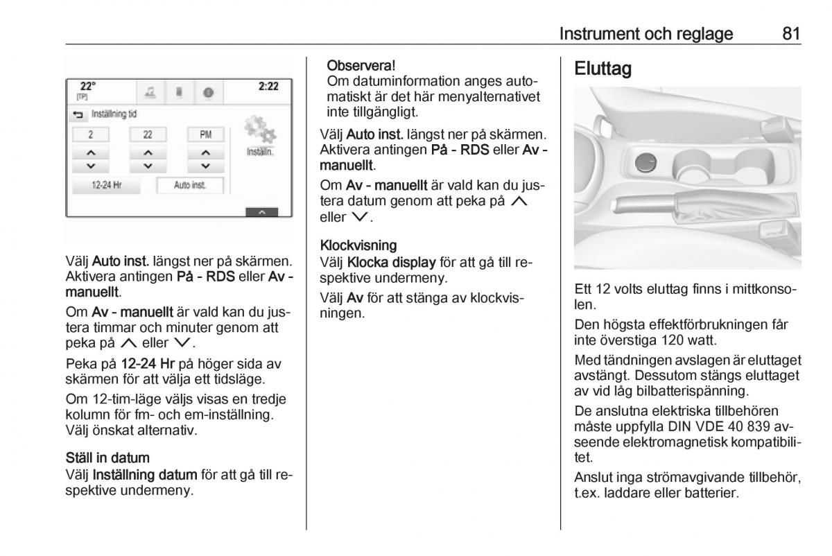 Opel Astra K V 5 instruktionsbok / page 83