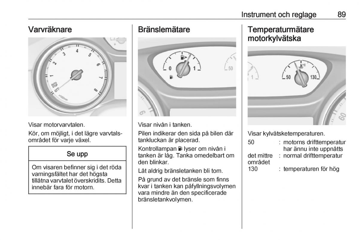 Opel Astra K V 5 instruktionsbok / page 91