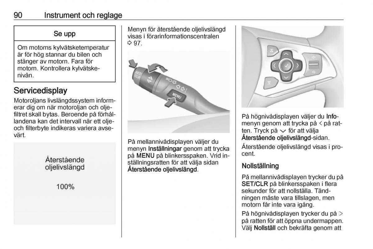 Opel Astra K V 5 instruktionsbok / page 92