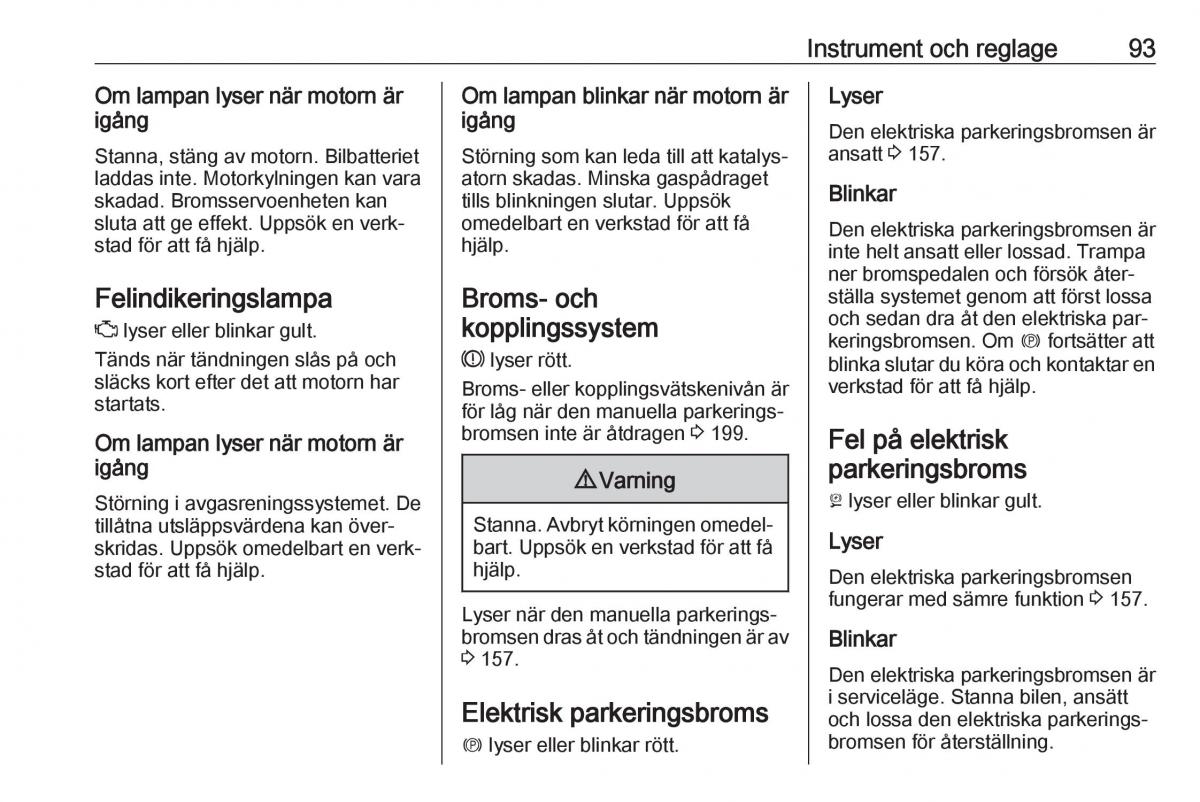 Opel Astra K V 5 instruktionsbok / page 95